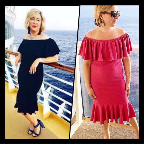 LuLaRoe Cici Mermaid Dress Medium Burnt Orange LLR - Picture 8 of 8